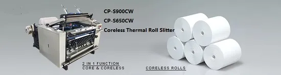 Coreless Thermal Paper Slitting Machine ATM POS ECG Fax Cash Register Roll Slitter Paper Cutting Machine Thermal Paper Making Machine Paper Machine Paper Cutter