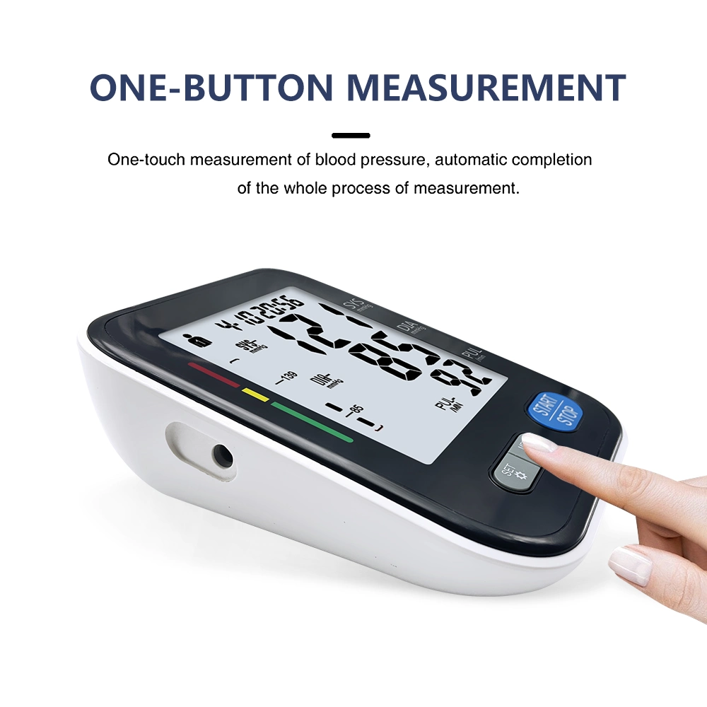 Upper Arm Digital Blood Pressure Monitor Meter Bluetooth LCD Inflation Bp Monitors