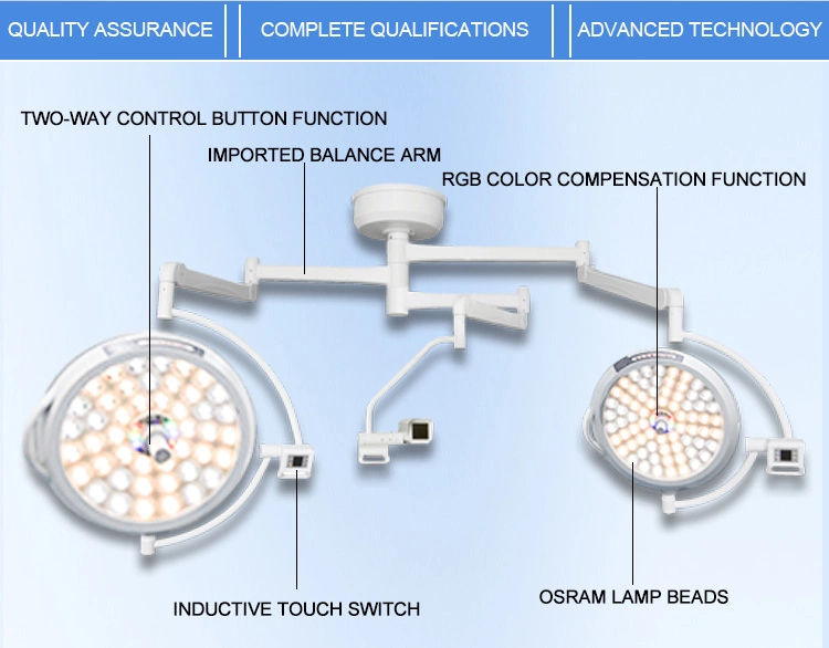 Promotional Surgical LED Single/Double Head New Type 700/500 Operating Lamp with Sensing Function