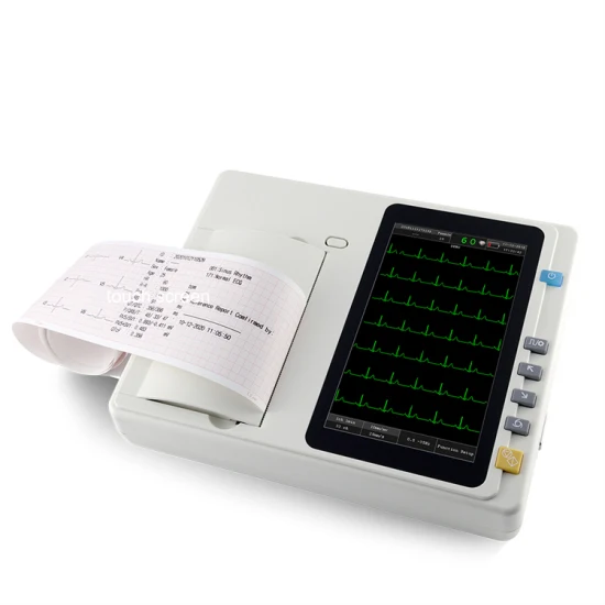 病院デジタル ECG 心電図医療機械 3 チャンネル 12 チャンネル ECG ECG マシン販売用